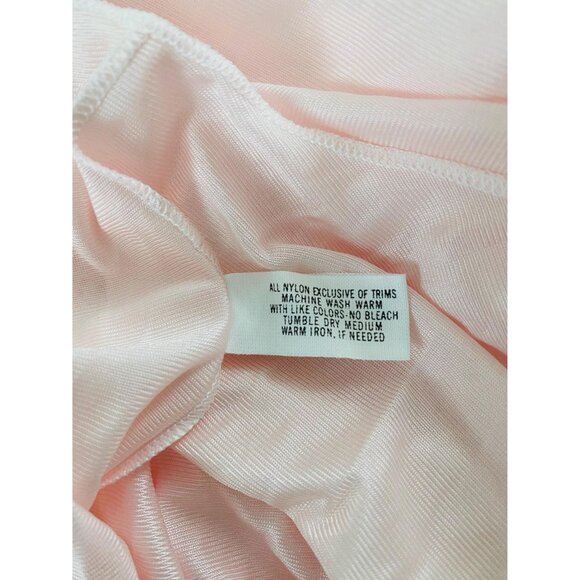 Vintage NWT Shadowline Nightgown Size S with Embroidered Detail, Light Pink - Picture 8 of 10